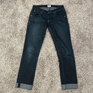 Hudson Bacara jeans - crop straight cuffed. Size 26